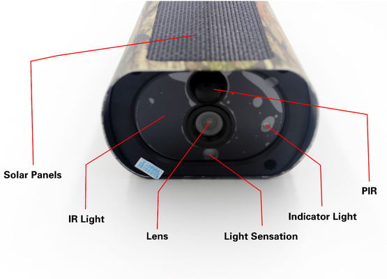 PR500W Wifi Av Kamerası IP65 Kablosuz 850nm LED 1080P Solar