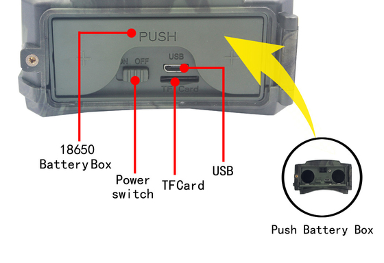 PR300C WIFI Av Kamerası i1296P IP54 Suya Dayanıklı PIR kablosuz APP