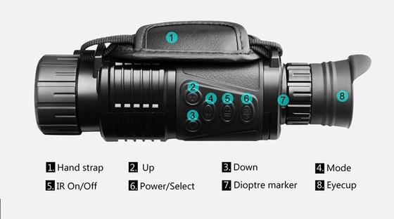 NV2180 Monoküler Gece Görüşü HD Açık Kamp 13MP Gündüz ve Gece Monoküler