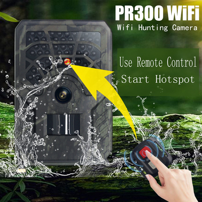 PR300C WiFi Avcılık Kamerası 15m IR IP56 Su Geçirmez 24MP